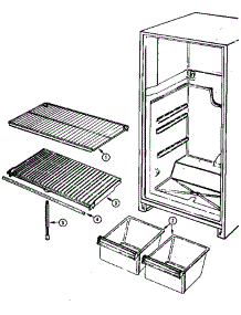 Shelves & Accessories parts for Maytag Refrigerator GT15X4XA/DF12B from AppliancePartsPros.com