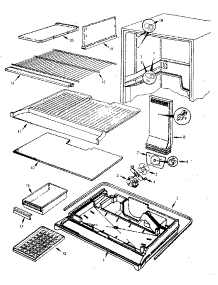Refrigerator / Freezer Compartment parts for Jenn-Air Top-Mount Refrigerator JRT173RB/M7C57A from AppliancePartsPros.com