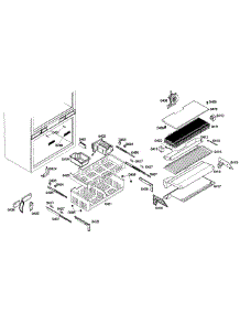 Freezer Assy parts for Thermador Bottom-Mount Refrigerator T36IT71NNP/23 from AppliancePartsPros.com