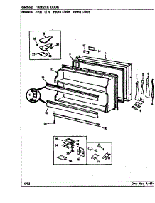 Freezer Door (Hrnt1716 / Bf28a) (Hrnt1716a / Bf33a) (Hrnt1716h / Bf34a) (Hrnt1716 / Bf33a) (Hrnt1716 / Bf34a) parts for Maytag Refrigerator HRNT1716H/BF34D from AppliancePartsPros.com