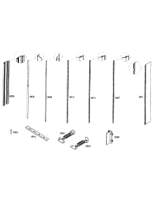 Trim parts for Thermador Refrigerator T24IR70NSP/18 from AppliancePartsPros.com