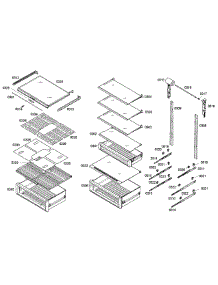 Drawer Assy parts for Thermador Refrigerator T24IR70NSP/18 from AppliancePartsPros.com