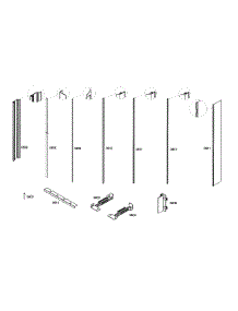 Trim Assy parts for Thermador Refrigerator T24IR70NSP/21 from AppliancePartsPros.com