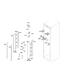 Lighting parts for Thermador Refrigerator T24IR70NSP/39 from AppliancePartsPros.com