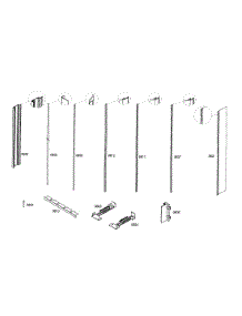 Profile Stripe parts for Thermador Refrigerator T30IR70FSS-01 from AppliancePartsPros.com