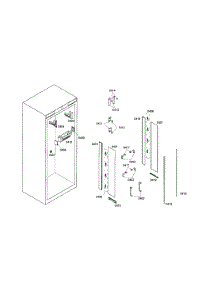 Lighting parts for Thermador Refrigerator T30IR70FSS-01 from AppliancePartsPros.com