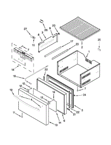 Upper Drawer Parts parts for Jenn-Air Refrigerator JUD24FCERS00 from AppliancePartsPros.com