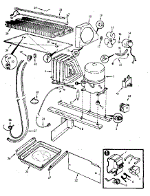 Refrigerator / Unit Compartment & System parts for Jenn-Air Top-Mount Refrigerator JRT153LB/M7C51B from AppliancePartsPros.com