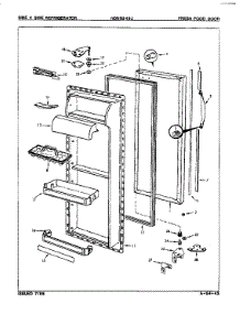 Fresh Food Door parts for Maytag Refrigerator NDNS249JH/8N45A from AppliancePartsPros.com
