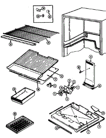 Freezer Compartment parts for Maytag Refrigerator GT23X93V/DF89A from AppliancePartsPros.com