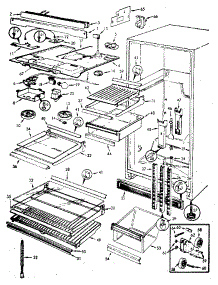 Refrigerator / Fresh Food Compartment parts for Jenn-Air Top-Mount Refrigerator JRT173RB/M7D71A from AppliancePartsPros.com