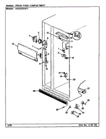 Fresh Food Compartment parts for Maytag Refrigerator HRNS2015A/BP03D from AppliancePartsPros.com
