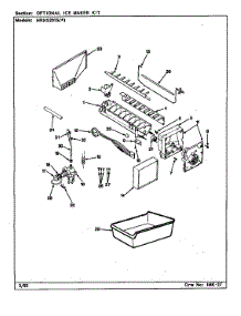 Optional Ice Maker Kit parts for Maytag Refrigerator HRNS2015A/BP03D from AppliancePartsPros.com