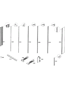 Frames parts for Thermador Bottom-Mount Refrigerator T36IT71NNP/01 from AppliancePartsPros.com