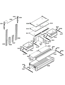 Shelfs Refrig parts for Thermador Bottom-Mount Refrigerator T36IT71NNP/01 from AppliancePartsPros.com