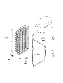 Evaporator parts for Thermador Side-By-Side Refrigerator KBUIT4875E01 from AppliancePartsPros.com