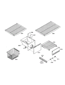 Shelf Assy 2 parts for Thermador Side-By-Side Refrigerator KBUIT4875E01 from AppliancePartsPros.com