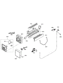 Ice Maker parts for Thermador Side-By-Side Refrigerator KBUIT4875E01 from AppliancePartsPros.com