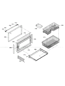 Shelfs parts for Thermador Bottom-Mount Refrigerator KBULT3665E01 from AppliancePartsPros.com
