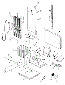 Unit Compartment & System parts for Jenn-Air Side-By-Side Refrigerator JRS203B/MAQ01B from AppliancePartsPros.com