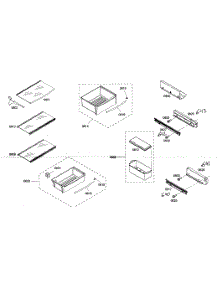 Shelf Assy 1 parts for Thermador Side-By-Side Refrigerator KBUIT4855E/01 from AppliancePartsPros.com