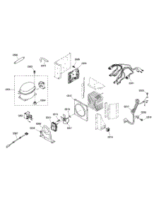 Compressor Assy parts for Thermador Side-By-Side Refrigerator KBUIT4855E/01 from AppliancePartsPros.com