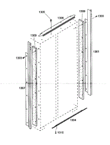 Door Trim parts for Thermador Side-By-Side Refrigerator KBUIT4855E/01 from AppliancePartsPros.com