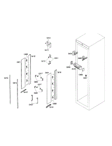 Lighting parts for Thermador Refrigerator T24IR70NSP/27 from AppliancePartsPros.com