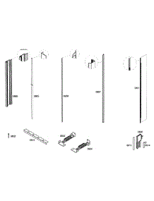 Trim parts for Thermador Refrigerator T24IR70NSP/27 from AppliancePartsPros.com