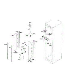 Lighting parts for Thermador Refrigerator T24IR70NSP/33 from AppliancePartsPros.com