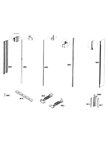 Trim parts for Thermador Refrigerator T24IR70NSP/33 from AppliancePartsPros.com