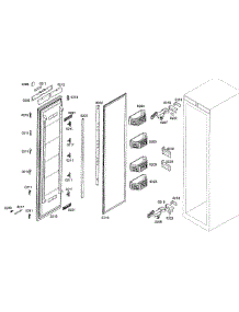 Door Assy parts for Thermador Refrigerator T24IR70NSP/42 from AppliancePartsPros.com