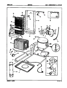 Unit Compartment & System parts for Jenn-Air Side-By-Side Refrigerator JRSD245/9Q25A from AppliancePartsPros.com