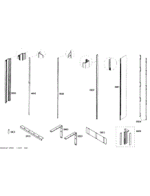 Trim parts for Thermador Refrigerator T24IR70NSP/42 from AppliancePartsPros.com
