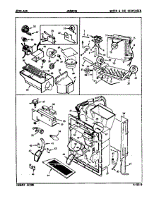 Water & Ice Dispenser parts for Jenn-Air Side-By-Side Refrigerator JRSD245/9Q25A from AppliancePartsPros.com