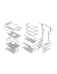 Shelves parts for Thermador Refrigerator T24IR70PSS-01 from AppliancePartsPros.com