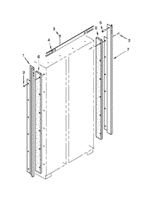 Cabinet Trim Parts parts for Jenn-Air Side-By-Side Refrigerator JS42NXFXDE00 from AppliancePartsPros.com