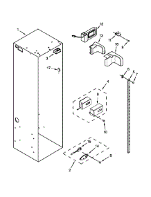 Refrigerator Liner Parts parts for Jenn-Air Side-By-Side Refrigerator JS42NXFXDE00 from AppliancePartsPros.com