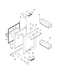 Door Parts parts for Jenn-Air Compact Refrigerator JUR24FLARS00 from AppliancePartsPros.com