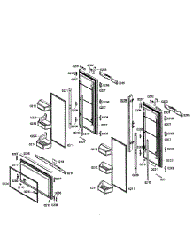 Doors Assy parts for Thermador Bottom-Mount Refrigerator T36IT71NNP/08 from AppliancePartsPros.com