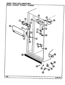 Fresh Food Compartment (Rc224pda / Ds33a) (Rc224pdk / Ds34a) (Rc224pdv / Ds32a) parts for Magic Chef Refrigerator RC224PDA/DS33A from AppliancePartsPros.com