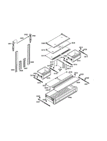 Shelf / Drawer Assy parts for Thermador Bottom-Mount Refrigerator T36IT71NNP/99 from AppliancePartsPros.com