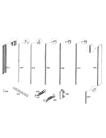 Trim parts for Thermador Bottom-Mount Refrigerator T36IT71NNP/99 from AppliancePartsPros.com