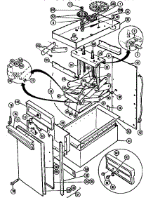 Frame parts for Thermador Trash Compactor WCC22 from AppliancePartsPros.com