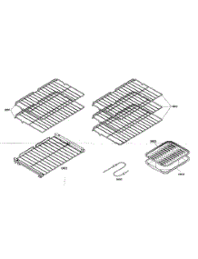 Racks parts for Thermador Wall Oven/Microwave Combo DM302ES01 from AppliancePartsPros.com
