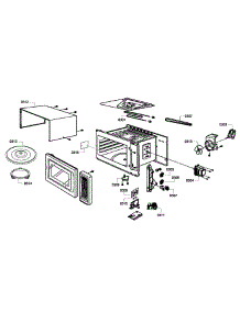 Microwave 2 parts for Thermador Wall Oven/Microwave Combo MEMCW301EP-03 from AppliancePartsPros.com