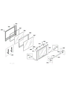 Oven Door parts for Thermador Wall Oven/Microwave Combo MEMCW301EP-03 from AppliancePartsPros.com