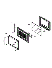 Door Assy parts for Thermador Wall Oven/Microwave Combo MEMCW301EP-03 from AppliancePartsPros.com