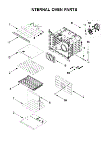 Internal Oven Parts parts for Jenn-Air Wall Oven/Microwave Combo JMW2430DS03 from AppliancePartsPros.com