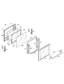 Top Oven Door parts for Thermador Wall Oven/Microwave Combo MEMW271ES01 from AppliancePartsPros.com